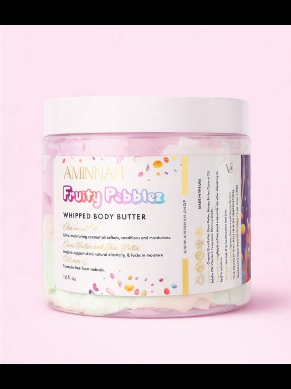 Fruity Pebblez Whipped Body Butter.